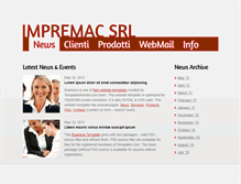 Tablet Screenshot of impremac.com